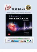 TEST BANK FOR HUMAN PHYSIOLOGY 16TH EDITION FOX