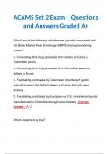 ACAMS Set 2 Exam | Questions and Answers Graded A+