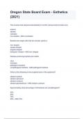 Oregon State Board Exam - Esthetics  2024&sol;2025 Questions With Verified Solutions&period;