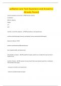 palliative care Test Questions and Answers&vert; Already Passed