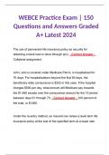 WEBCE Practice Exam | 150 Questions and Answers Graded A+ Latest 2024