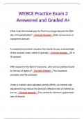 WEBCE Practice Exam 3 Answered and Graded A+