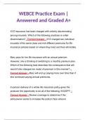 WEBCE Practice Exam | Answered and Graded A+ Latest 2024
