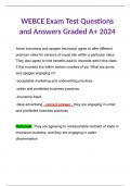 WEBCE Exam Test Questions and Answers Graded A+ 2024 