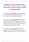 WEBCE Exam Test Questions and Answers Graded A+ 2024 