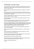 ASTRONOMY 102 FINAL EXAM