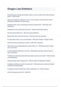 Oregon Law Esthetics Exam 2024&sol;2025 Questions With Verified Solutions&period;