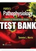 Test Bank For Porth's Pathophysiology Concepts of Altered Health States 10th Edition...Latest 2024...Download Pdf