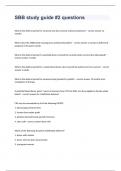 SBB Study Guide &num;2 Questions With Answers 2024&period;