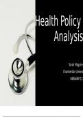 NR 506 Kaltura Health Policy Analysis- Chamberlain College of Nursing 2024