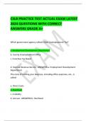 CSLB PRACTICE TEST ACTUAL EXAM LATEST 2024 QUESTIONS WITH CORRECT ANSWERS GRADE A&plus;