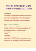 Ryanair Initial Topic 6 Exam Study Guide Latest 2024 Guide