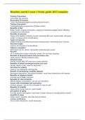 Hondros nur163 exam 1 Study guide 2023 complete
