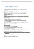 HESI RN EXIT 2022 V1 EXAM QUESTION  AND ANSWERS GRADED A+