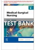 Test Bank Medical-Surgical Nursing 8th Edition Mary Ann Linton Complete Study Guide All Chapters Covered Latest Updated 2023-24 Questions And Correct Answers Well Elaborated……PASS GUARANTEED