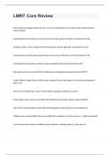 LMRT Core Review with 100&percnt; correct answers