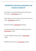 ASVAB/Picat 2024 Exam Questions and Answers Graded A+ 