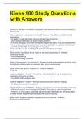 Kines 100 Study Questions with Answers 