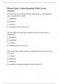 Pharm Exam 1 Galen Questions With Correct Answers