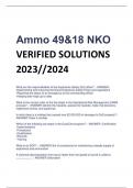 Ammo 49&18 NKO VERIFIED SOLUTIONS  2023//2024