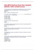 Ohio MPJE Sullivan Exam Set &vert; Updated 2024&sol;25 &vert; 100&percnt; verified correct 