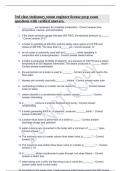 3rd class stationary steam engineer license prep exam questions with verified answers.