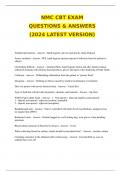 NMC CBT EXAM QUESTIONS & ANSWERS 2024 VERSION