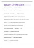 ZOOL 2403 Lecture&vert;198 Exam 2 Questions with 100&percnt; Correct Answers &vert; Updated & Verified&vert;2024