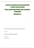 APPIAN ACADEMY EXAM QUESTIONS  LATEST UPDATE 2024  REAL EXAM QUESTIONS AND CORRECT  ANSWERS  GRADED A+ 