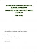 APPIAN ACADEMY EXAM QUESTIONS  LATEST UPDATE 2024  REAL EXAM QUESTIONS AND CORRECT  ANSWERS  GRADED A&plus; 