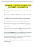 BKAT 9R TEST QUESTIONS AND  ANSWERS 100&percnt; SOLVED