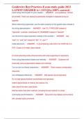 Guidewire Best Practices Exam study guide 2023  LATEST GRADED A&plus; &lpar;115 QAs 100&percnt; correct&rpar;