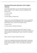 Functional Restoration Questions with Complete Solution1