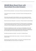 NDAEB Mock Board Exam with Guaranteed Accurate Answers