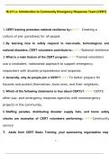 IS-317&period;a&colon; Introduction to Community Emergency Response Team &lpar;CERT&rpar; Final Exam Questions and Answers &lpar;2024 &sol; 2025&rpar; &lpar;Verified Answers&rpar;