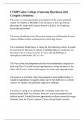 COMP Galen College of nursing Questions with Complete Solutions