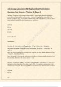ATI Dosage Calculation Methylphenidate Oral Solution Question And Answers &lpar;Verified By Expert&rpar; 2024