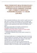 HESI COMMUNITY HEALTH 2024 EXAM 3  VERSIONS EACH WITH 55 QUESTIONS  WITH DETAILED VERIFIED ANSWERS  &lpar;100&percnt; CORRECT&rpar; FROM PAST  PAPERS&sol;BRAND NEW&excl;&excl; &sol;A&plus; GRADE  ASSURED