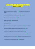 NAUI Nitrox Diver Final Exam &vert; Questions And Answers Graded A&plus;