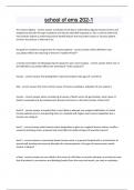 school of ems 202-1 Questions and answers latest update 2024 