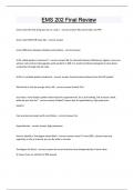 EMS 202 Final Review Questions and answers latest update 2024 