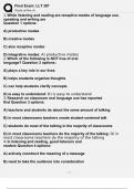 LLT 307 Final Exam Actual Questions and Answers Already Passed 100&percnt;