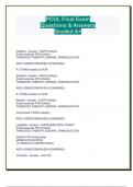 PCOL Final Exam &vert; Questions & Answers &vert; Graded A&plus;