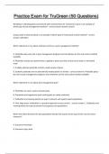 Practice Exam for TruGreen &lpar;50 Questions and answers latest update 2024 