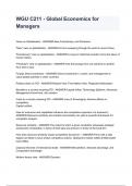 WGU C211 Global Economics for Managers &lpar;OA&rpar; Exam &sol; WGU C214 OA Financial Management Exam &sol; WGU C207 Data-Driven Decision Making Combined complete bundle