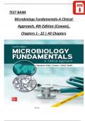 Microbiology Fundamentals-A Clinical Approach&comma; 4th Edition TEST BANK by Marjorie Kelly Cowan&comma; All Chapters 1 - 22&comma; Complete Verified Latest Version