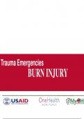 trauma emergencies- burn injury