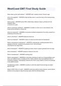 West Coast EMT Block   Test &lpar;Solved&rpar; CORRECTLY Bundle