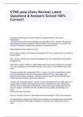 VTNE prep &lpar;Zuku Review&rpar; Latest Questions & Answers Solved 100&percnt; Correct&excl;&excl;