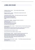 LOMA 280 EXAM QUESTIONS AND ANSWERS GRADED A